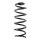 Suspension Spring Rear Axle Coil spring with constant wire diameter SPIDAN for RENAULT Megane III Coupe