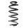 Suspension Spring Rear Axle Coil spring with constant wire diameter SPIDAN for AUDI TT Roadster