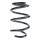 Suspension spring front axle coil spring Ø142mm SPIDAN for e.g. AUDI A3