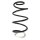 Suspension spring front axle coil spring Ø172mm SPIDAN for HYUNDAI Tucson