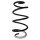 Suspension spring front axle coil spring Ø165mm SPIDAN for e.g. HYUNDAI Tucson