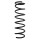 Suspension spring front axle coil spring Ø114mm SPIDAN for e.g. NISSAN Micra V