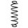 Suspension spring rear axle coil spring Ø106mm SPIDAN for e.g. AUDI A1
