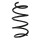 Suspension spring front axle coil spring Ø166mm SPIDAN for e.g. TOYOTA Corolla