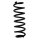 Suspension spring rear axle coil spring Ø105mm SPIDAN for e.g. VW Golf VII