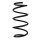 Suspension spring front axle coil spring Ø134mm SPIDAN for e.g. VW Golf VII