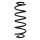 Suspension spring rear axle coil spring Ø112mm SPIDAN for e.g. VW Golf VII