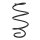 Suspension spring front axle coil spring Ø184mm SPIDAN for e.g. TOYOTA RAV 4 V