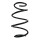 Suspension spring front axle coil spring Ø184mm SPIDAN for e.g. TOYOTA RAV 4 V
