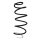 Suspension spring front axle coil spring Ø152mm SPIDAN for e.g. PEUGEOT 2008 I