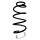 Suspension spring front axle coil spring Ø147mm SPIDAN for PEUGEOT 2008 I