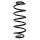 Suspension spring rear axle coil spring Ø117mm SPIDAN for e.g. FORD Puma
