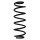 Suspension spring rear axle coil spring Ø105mm SPIDAN for e.g. FORD Fiesta VII