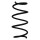 Suspension spring front axle coil spring Ø145mm SPIDAN for e.g. VW T-Cross