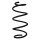 Suspension spring front axle coil spring Ø147mm SPIDAN for e.g. AUDI A1