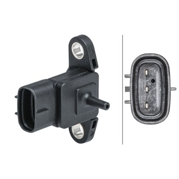 Boost Pressure Sensor 3-pin HELLA sensor expertise suitable for TOYOTA LAND