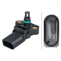 Sensor Ladedruck geschraubt mit Dichtung HELLA für...