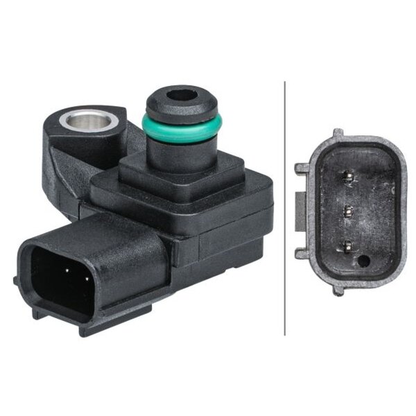 Sensor Ladedruck 3-polig HELLA Sensorik-Expertise passend für u.a. HONDA CR-V