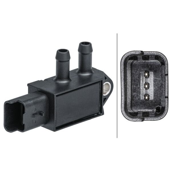 Exhaust gas pressure sensor HELLA for RENAULT KANGOO / GRAND KANGOO II (KW0/1_)