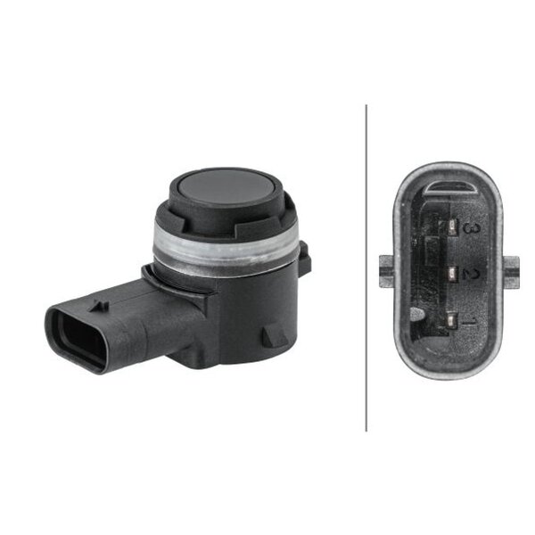 Plug-in parking aid sensor 3-pin HELLA for AUDI A1 Allstreet and others