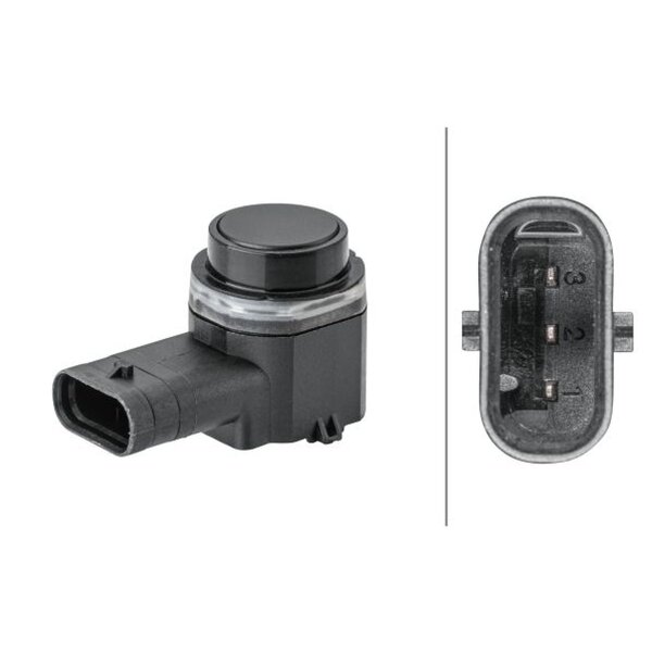 Sensor Einparkhilfe gesteckt mit Befestigungsring HELLA für VOLVO S60 II