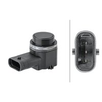 Sensor Einparkhilfe gesteckt mit Befestigungsring HELLA...