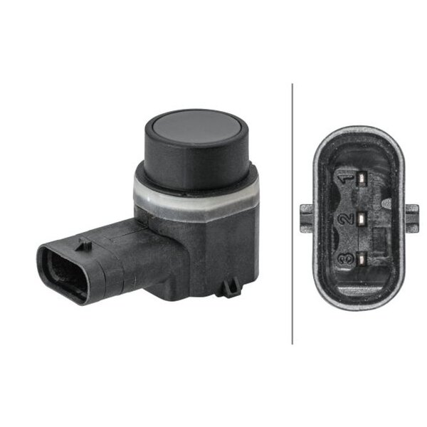 Plug-in parking aid sensor 3-pin HELLA for AUDI A3 and others