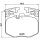 Brake pad set, disc brake 19.9mm HELLA for ALPINA XD3 and others