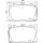Brake pad set, disc brake 18.9mm HELLA for MERCEDES-BENZ C-Class and others