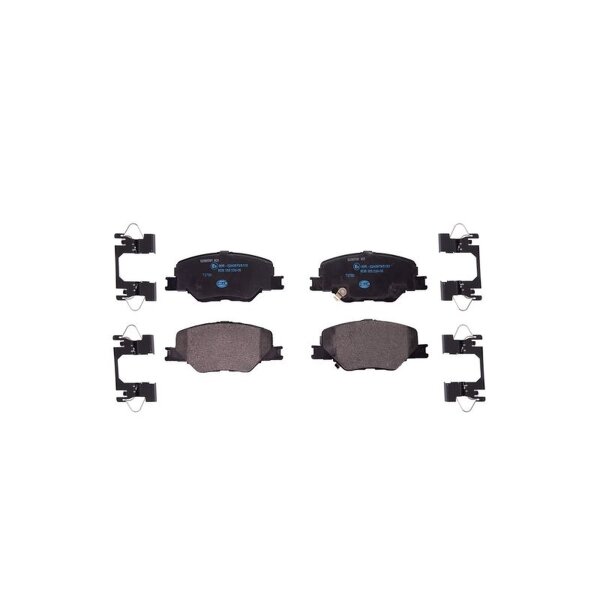 Brake pad set disc brake 19,8mm HELLA for e.g. OPEL Insignia B Grand Sport