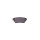 Brake pad set disc brake Advics 14mm HELLA for e.g.MITSUBISHI Eclipse Cross