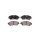 Brake pad set disc brake with acoustic wear warning 15.4 mm HELLA