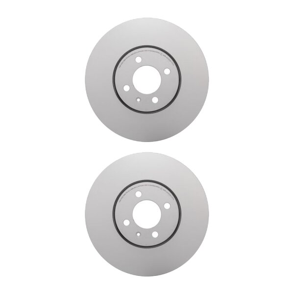 2 Brake Discs externally ventilated Ø 65 mm 25 mm HELLA fits VW UP