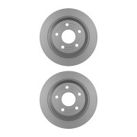 2 Brake Discs full Ø 63.6 mm 11 mm HELLA suitable...