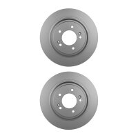 2 Brake Discs full Ø 76 mm 10 mm HELLA suitable...