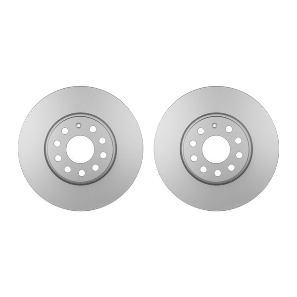 2 Brake Discs internally ventilated Ø 65 mm 25 mm HELLA for e.g. MG MG 4