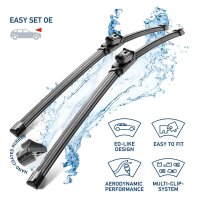 Scheibenwischer Wischblatt Flachbalkenwischblatt vorne SetOE6040 EasySets HELLA