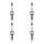 4 Spark Plugs with flat seal seat NGK for MAZDA CX-5 and others