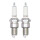 2 Spark Plugs with flat seat NGK Quick suitable for e.g. RENAULT 21