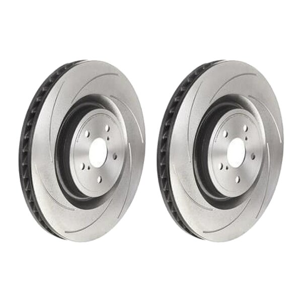 2 brake discs slotted Ø 380 mm 34 mm coated BREMBO for e.g. LEXUS RC