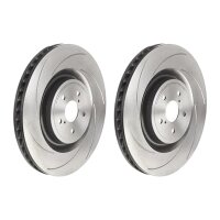 2 brake discs slotted Ø 380 mm 34 mm coated BREMBO...