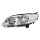 Headlight left W5W halogen mechanical VALEO suitable for PEUGEOT 301
