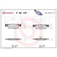 Brake pad set disc brake 18 mm BREMBO suitable for e.g....