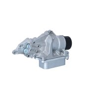 Housing oil filter water-cooled with filter NRF for e.g. MERCEDES-BENZ C-CLASS