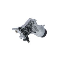 Housing oil filter with oil cooler filter NRF for e.g. OPEL CORSA