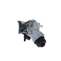 Housing oil filter with oil cooler filter NRF for e.g. OPEL CORSA