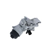 Housing oil filter with oil cooler filter NRF for e.g. OPEL CORSA