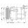 Air conditioning compressor 12 V Ø 120 mm PXV16 NRF suitable for e.g. SAAB 9-3