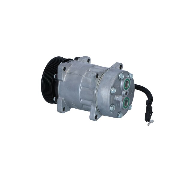 Air conditioning compressor 12 V Ø 119 mm SD7H15 FLX NRF for various vehicles