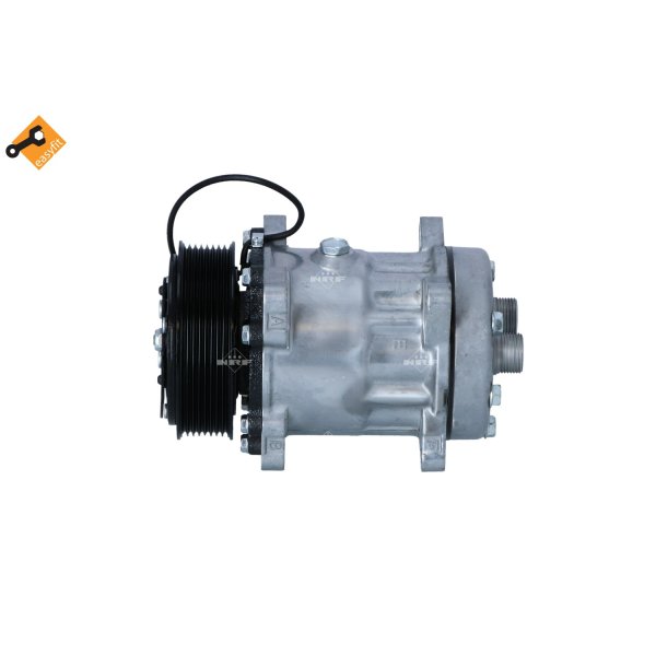 Kompressor Klimaanlage mit Keilrippenriemenscheibe 119mm NRF für 32874